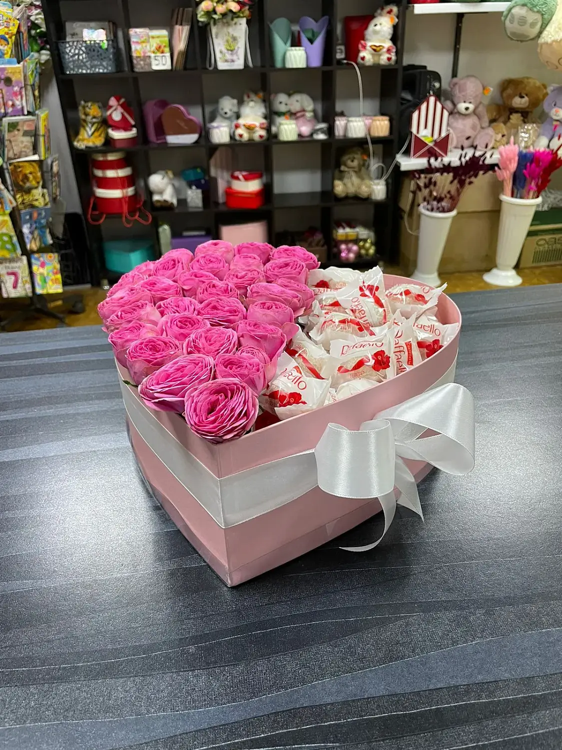 Розовое сердце